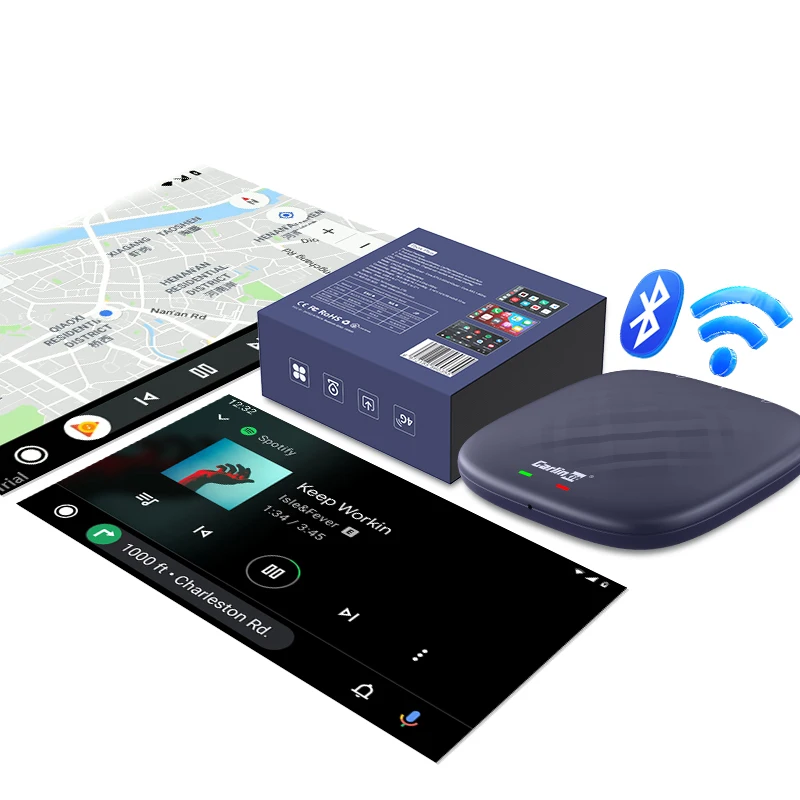 Carplay module AI box 8GB 128GB Android 13 Wireless CarPlay Android Auto Adapter Suitable for 98%