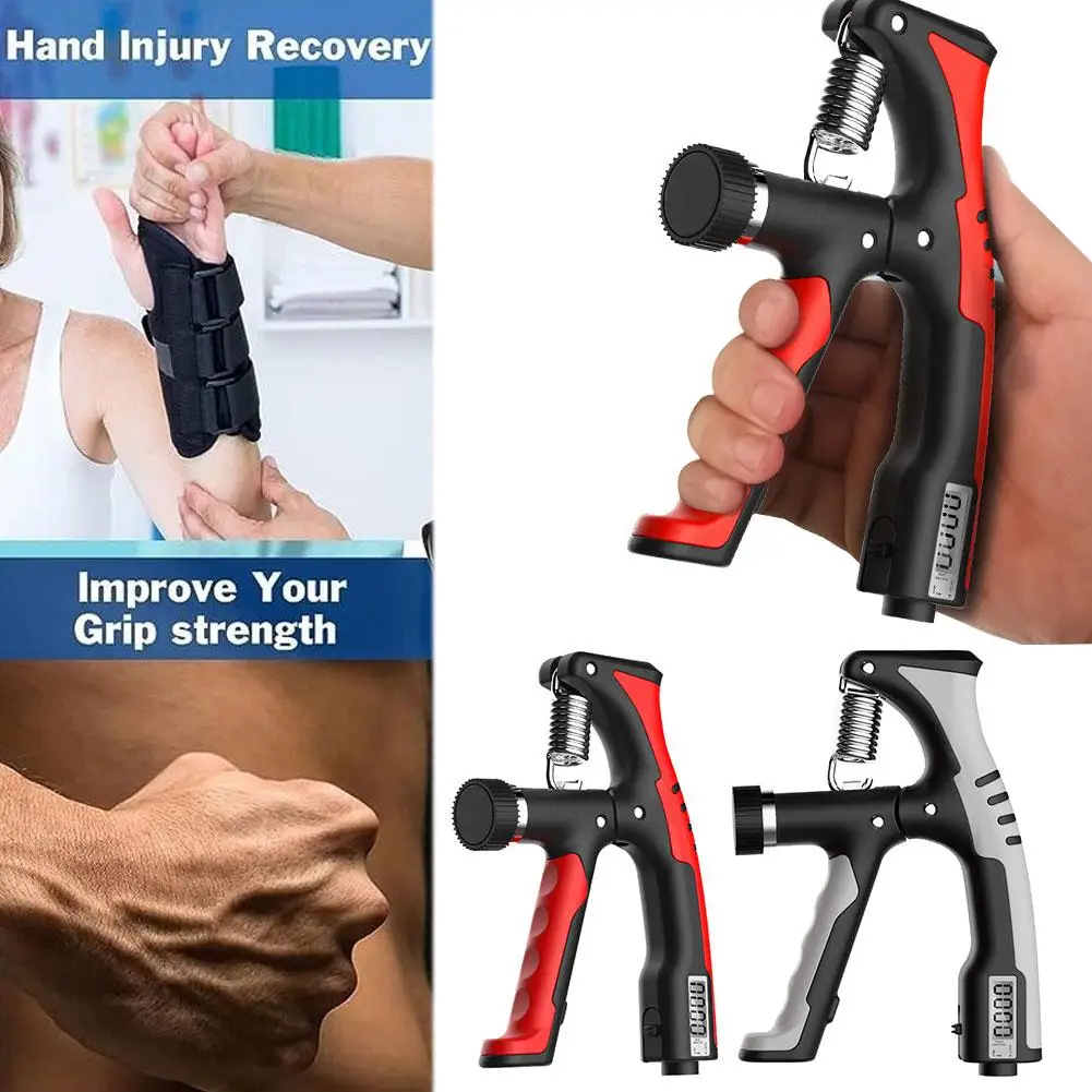 6.29 Inch Finger Trainer With Digital Counting Professional Hand Grips For Wrist Strength Arm Muscle Training Exercise 2 Co L7S1