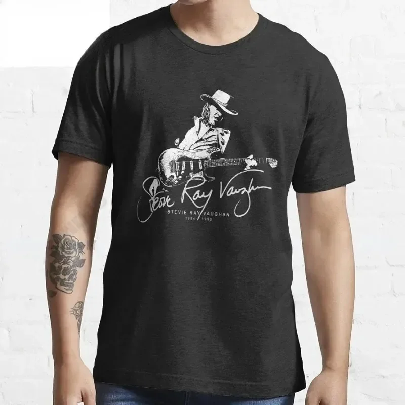 Man Woman Tee Stevie Ray Vaughan Guitar Blues Rock Legend SRV Unisex O-neck Fashion Graphic T Shirts Men Streetwear Clothing