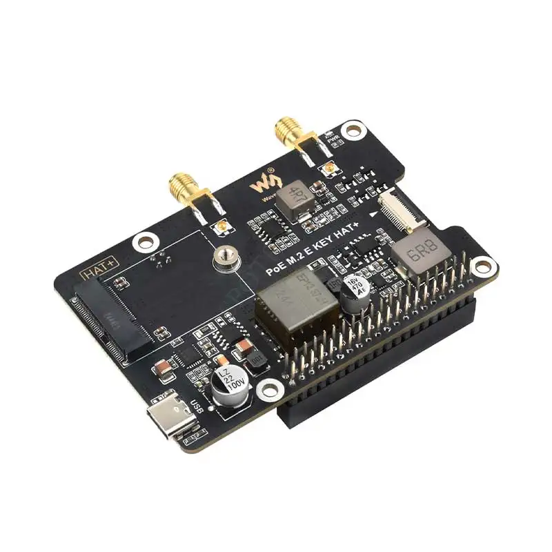 Raspberry Pi 5 POE PCIe To M.2 E KEY NGFF WIFI6 WIFI7 For RTL8822CE/BE200/AX210/AX200