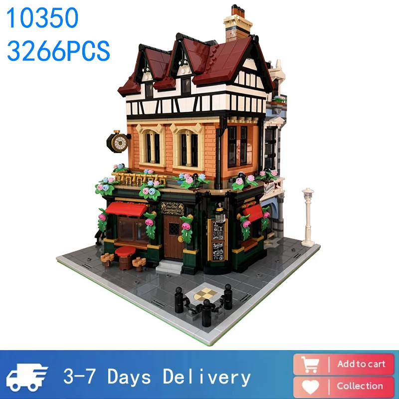 Blocs de Construction d'angle, 3266 pièces, vues de rue créatives, jouet en brique pour enfants et adultes, cadeaux de noël compatibles avec 10350