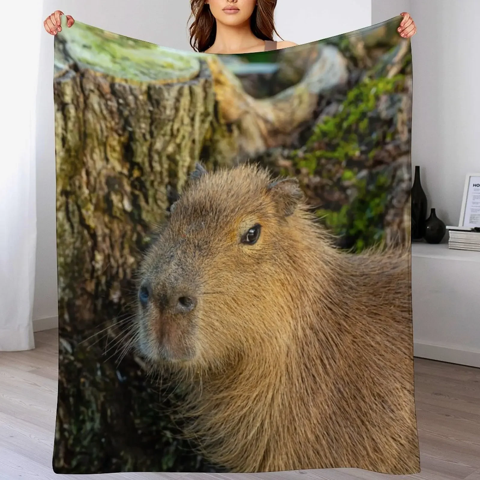 Just watching the world go by Throw Blanket Stain Resistant Cozy Warm Blanket