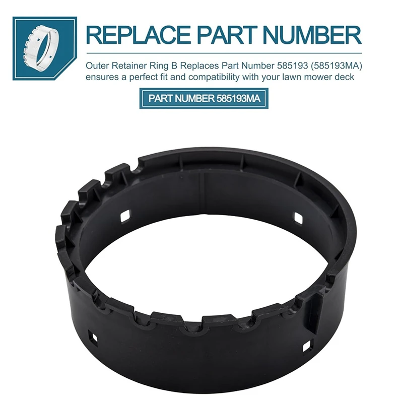 585193MA Outer Retainer Ring For Murray B&S Craftsman Retaining Ring Outer And Inner Snowblower Chute