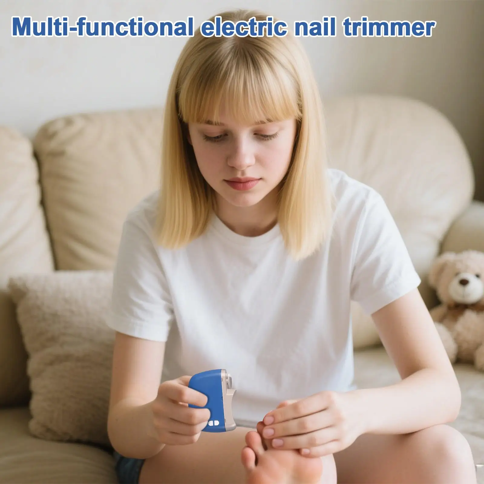 Coupe-ongles électrique silencieux à 2 vitesses, outils de manucure, broyeur pour bébé et adulte, coupe-ongles automatique, manucure, polissage, soins infirmiers