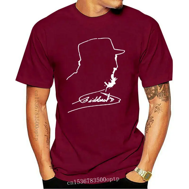 Mens Clothes New Fashion Men T Shirt Fidel Castro (Cuban Revolution Book Anarchism Signature Photo Vintage) Tee Shirt