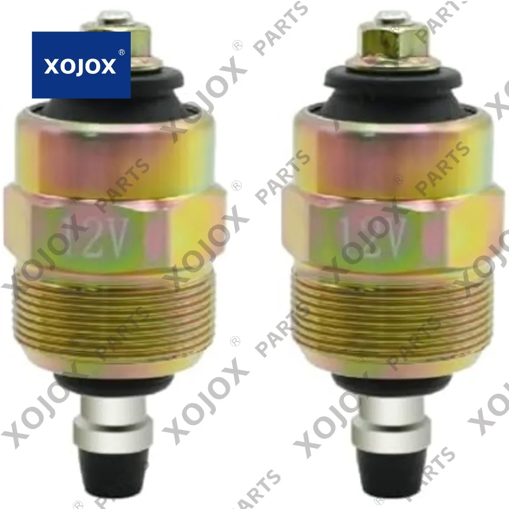 XOJOX, 2 шт., 12 В, 3903575 BSD, электромагнитный клапан отключения дизельного топлива, подходит для насоса VE 5,9 л, 1988-1993 гг., 146650-0720, 0330001015.