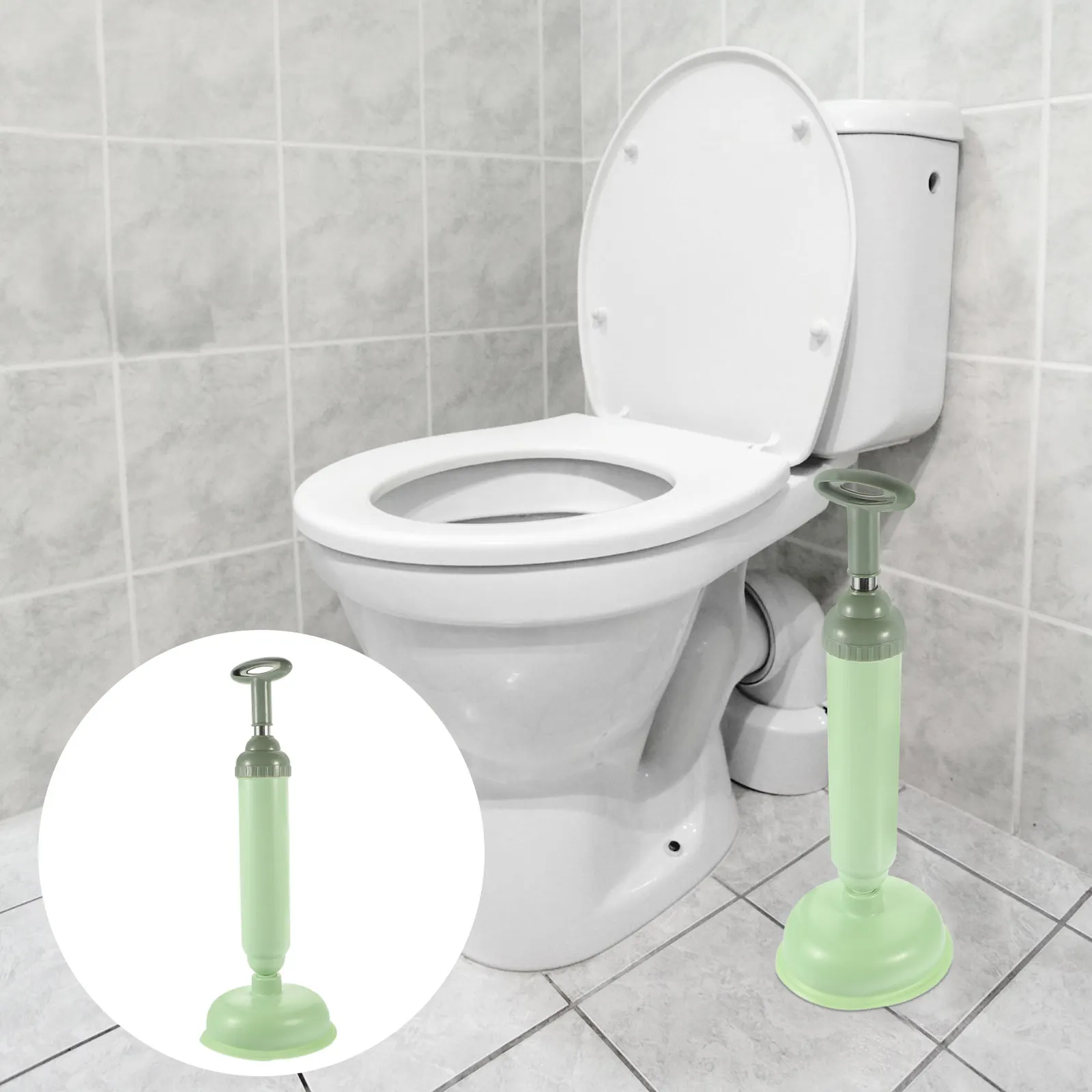 

1Pcs Toilet Cleaning Tool Premium Rubber Comfortable Handle Bathroom Sink Bathtub Clog Remover Clogging Clean Plunger