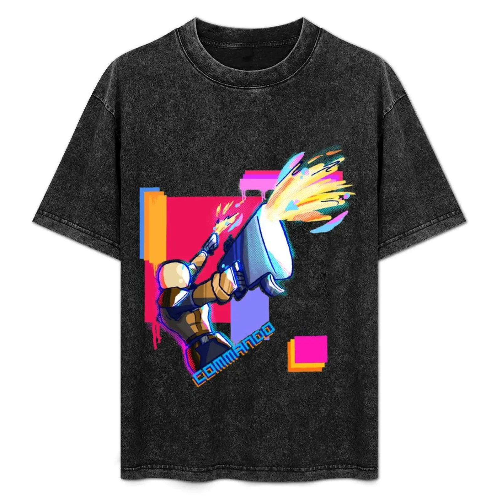 

Risk of Rain 2 Commando(1) T-Shirt Classic Graphic Short Sleeve Top