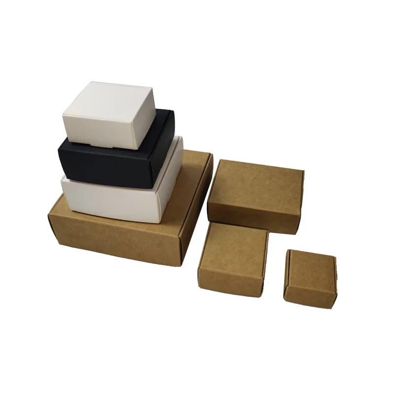 Paper Wedding Favor Gift Box Kraft Paper Cookies Candy PVC Windows Boxes Birthday Party Supply Accessories Packaging Box