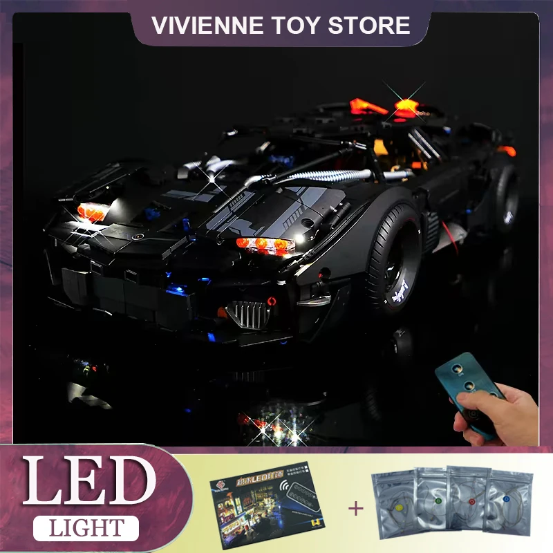 

RC DIY LED Light Kit For LEGO GULY 10618 Technical Sports Car Hypercar ( Only LED Light,Without Blocks Model)