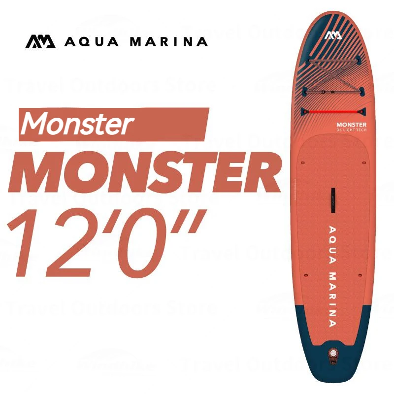 AQUA MARINA Monster Inflatable Stand Up Paddle Board 366cm Ultralight Portable SUP Board Water Sport Wakeboard Surf Accessories