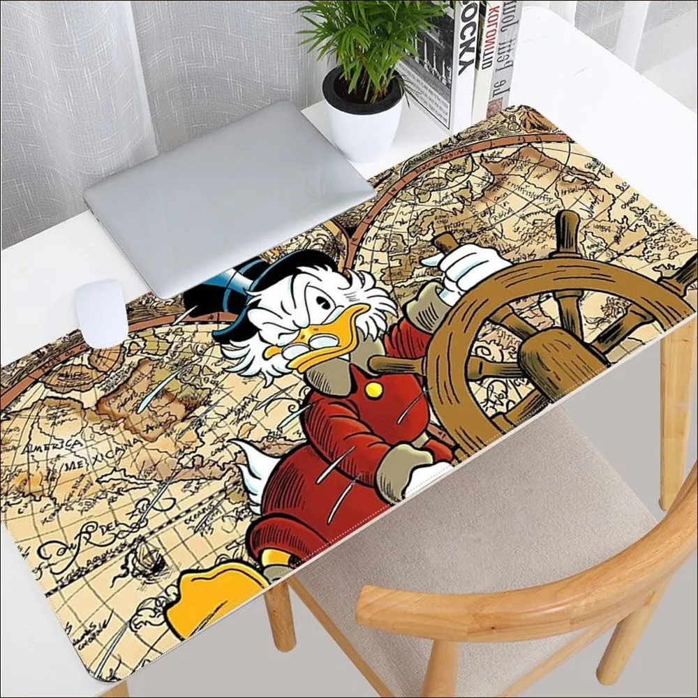 Disney Scrooge Mcduck Mousepad Beautiful Large Gaming Mousepad L XL XXL Gamer Mouse Pad Size For Game Keyboard Pad For Gamer