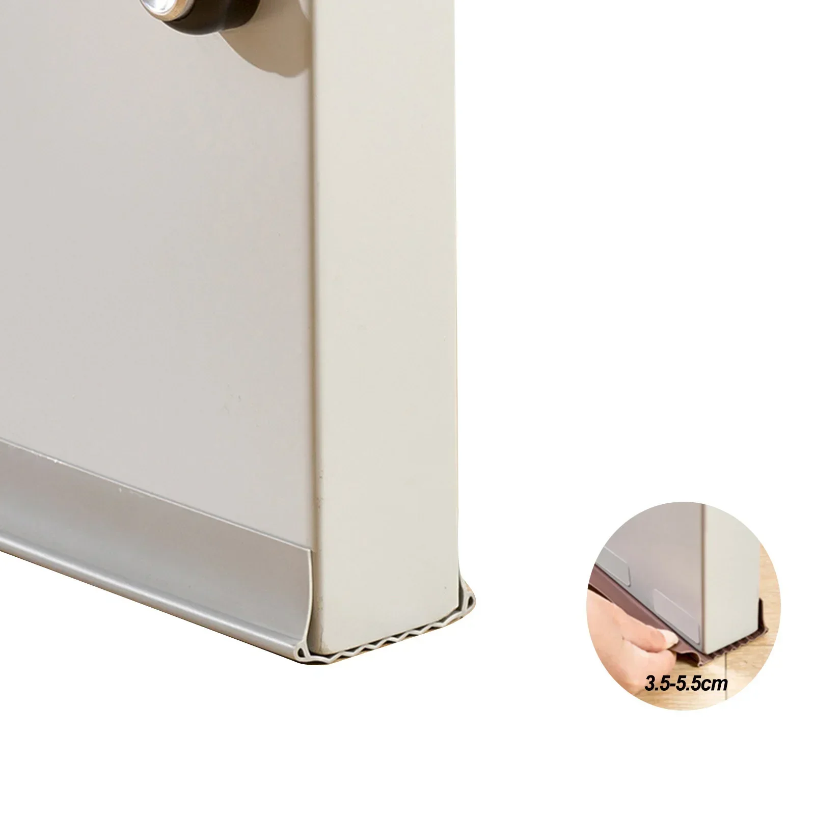 Tira de sellado inferior para espacio de puerta de PVC, resistente al agua, 96cm, tapón excluidor de tiro, bloqueador de puerta, sello protector a prueba de polvo y sonido