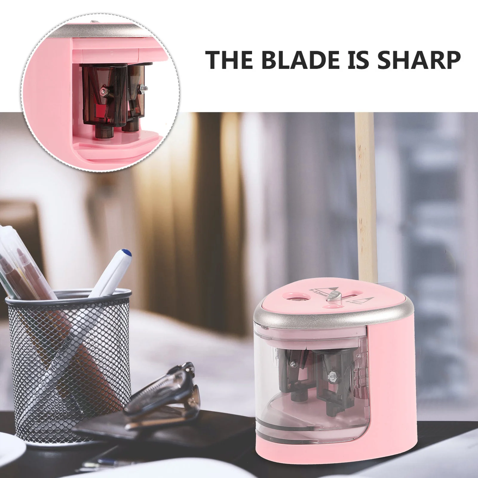 Temperamatite elettrico automatico doppio foro 6-12 mm azionato 3-5S affilatura rapida per bambini artisti studenti ufficio