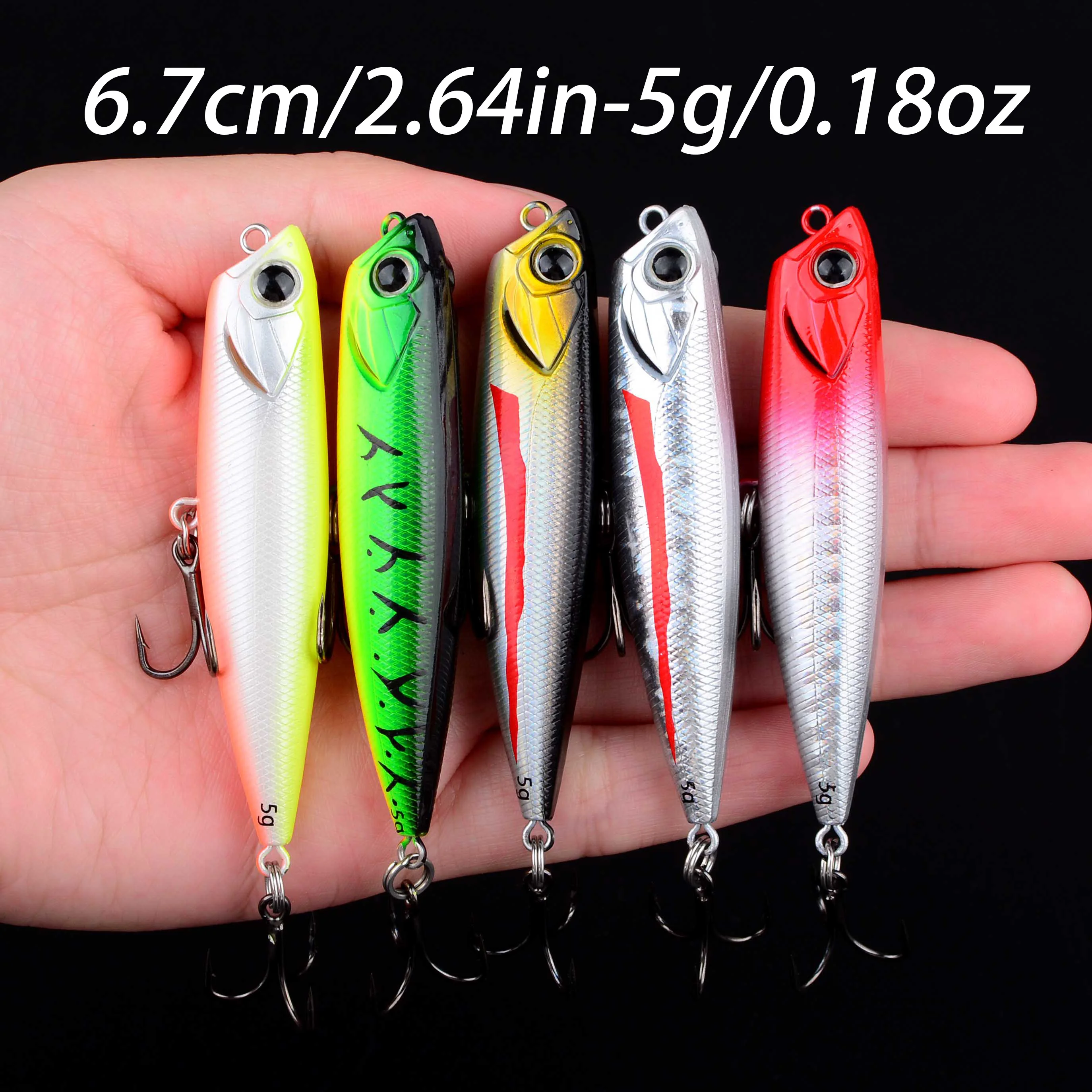 1pc 5g 10g 14g Topwater Popper - Fishing Hook Treble recensie en prijs