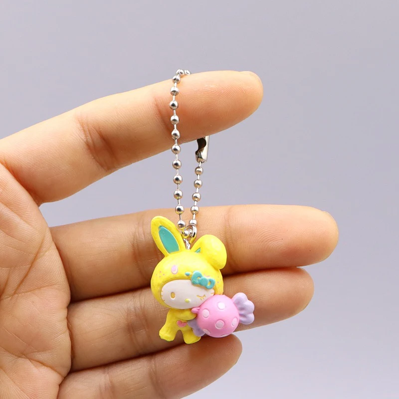Sanrio Hello Kitty брелок кулон мультфильм косплей платье кролик кошка Радужный торт брелок для ключей камера кулон украшение сумки
