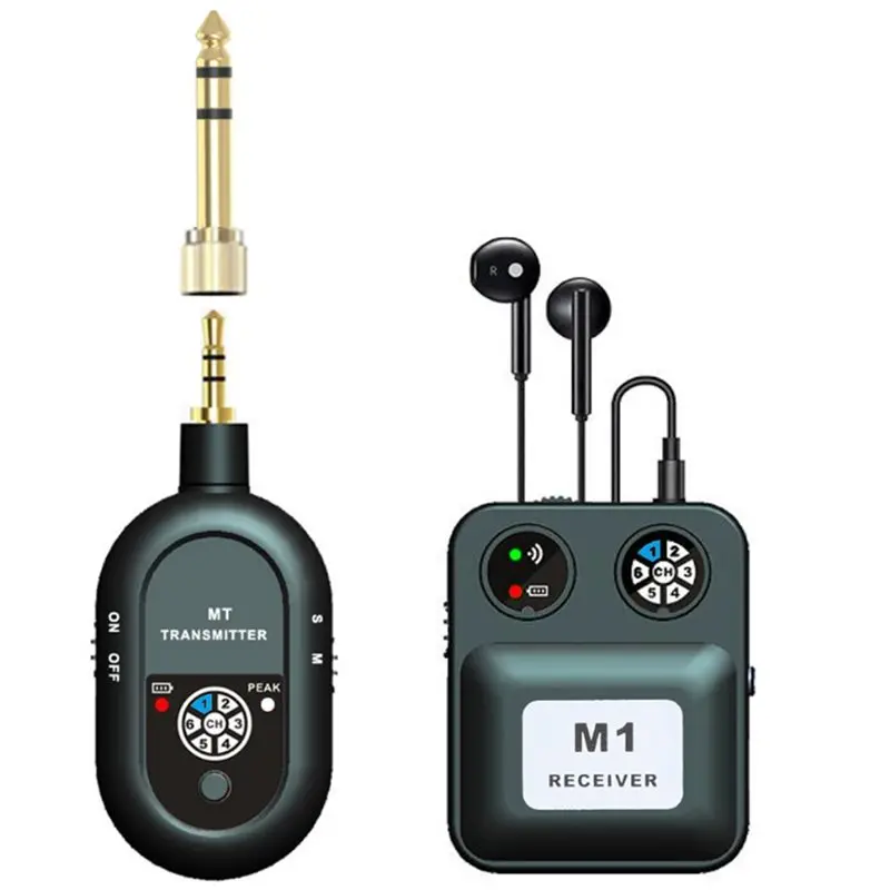 

A96T Wireless In-Ear Monitor System 2.4Ghz IEM With Transmitter Receiver For Music Studio Live Broadcast New