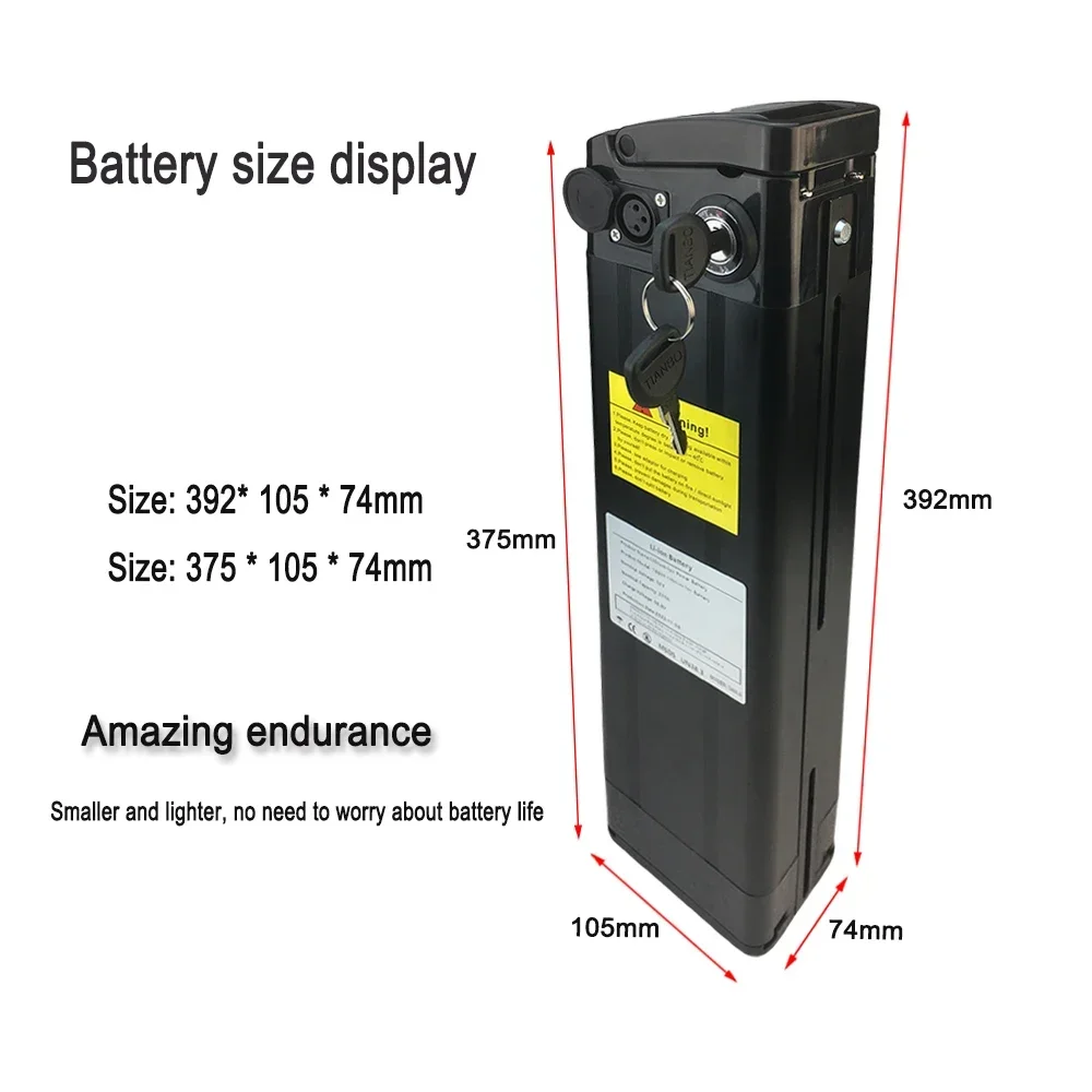 For Silver Fish 52V 20Ah  18650 Li-ion Battery  Pack ,Waterproof shell for long-lasting endurance+charger