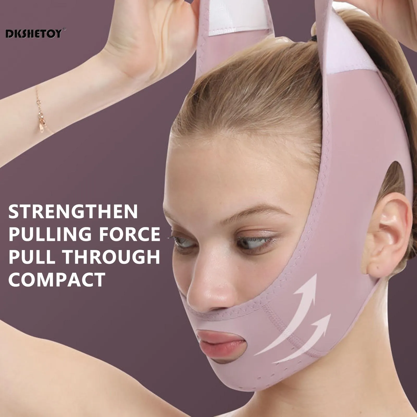 V Line Face Slimming Bandage Reusable Face Shaper Women Chin Cheek Lift Up Belt Facial Massage Strap Face Skin Care Beauty Tools