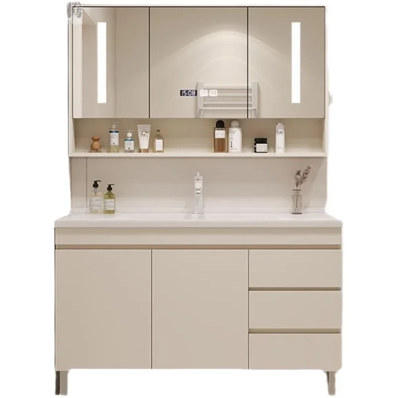 

Керамическая встроенная раковина от пола до потолка, современный простой умывальник для лица, новый шкаф для ванной комнаты, комбинированный умывальник для унитаза