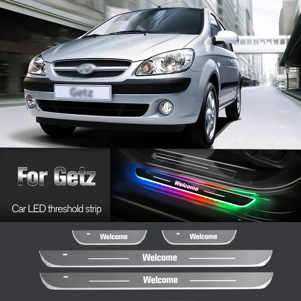 

Car Door Sill Light For Hyundai Getz 2002-2009 2004 2005 2006 2008 Customized Logo LED Welcome Threshold Pedal Lamp Accessories