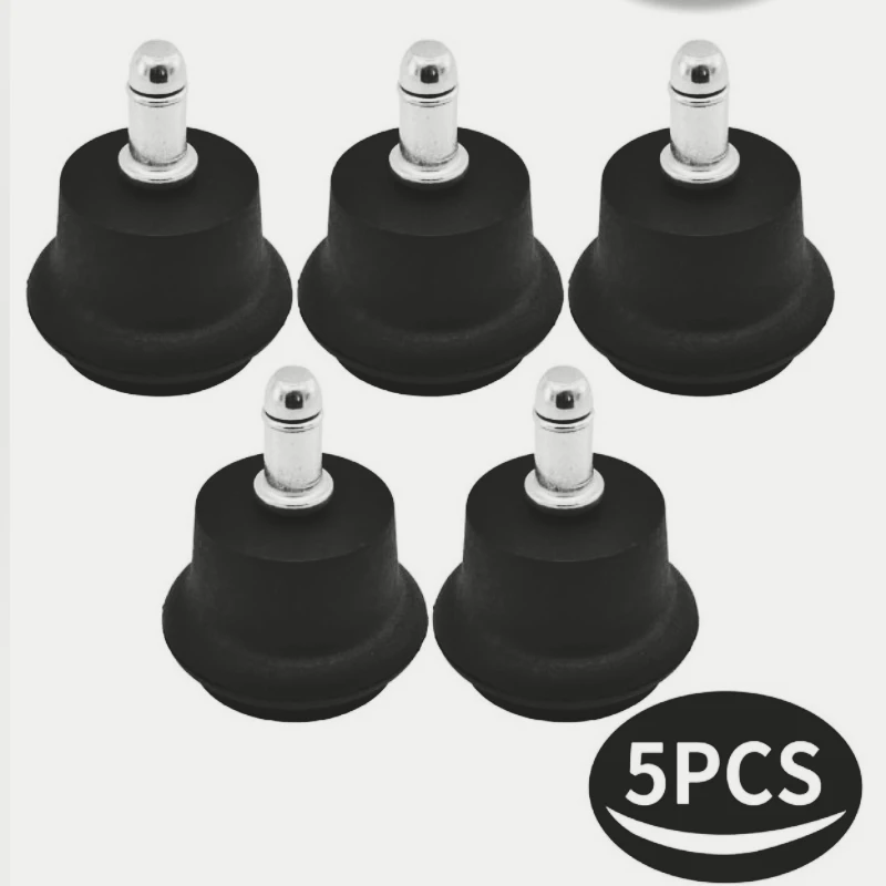 Anti-Slip Office Chair Feet for Office Chair Stem Glide Replacement Furniture Mute Mushroom Casters Stem Mounted Chair Glide
