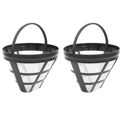 2Pack No.4 Reusable Coffee Maker Basket Filter for Cuisinart Ninja Filters Fit Most 8-12 Cup Basket Drip Coffee Machine