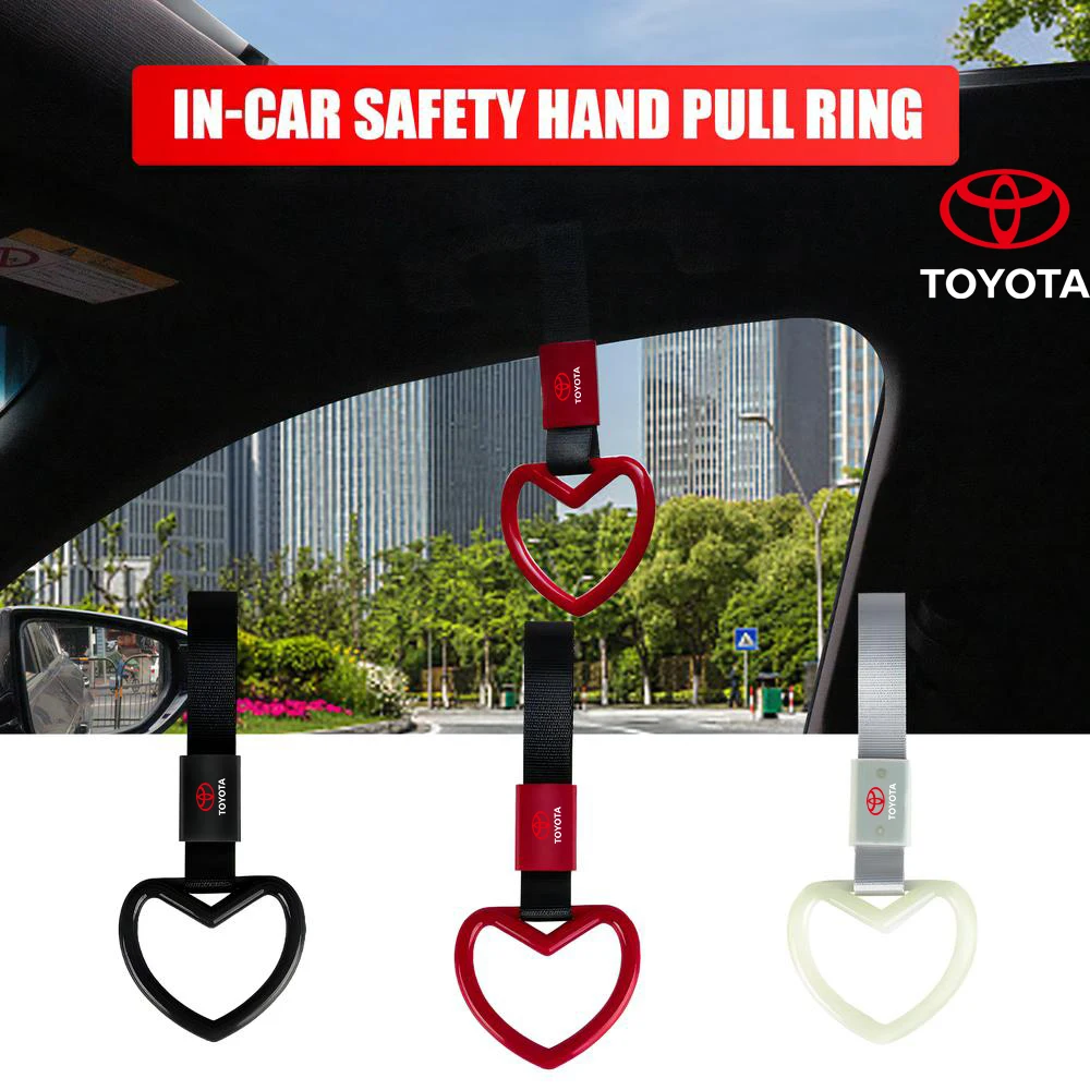Автомобильная ручка, подвесной ремешок, предупреждающее кольцо для дрифта, украшения на задний бампер для Toyota Chr Verso Prius Yaris Camry Rav4 Trd Corolla