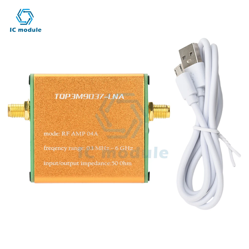100k-6GHz Full Band Low Noise Signal Amplifier TQP3M9037-LNA Radio Signal Enhancer Module Without Battery/With Battery Optional
