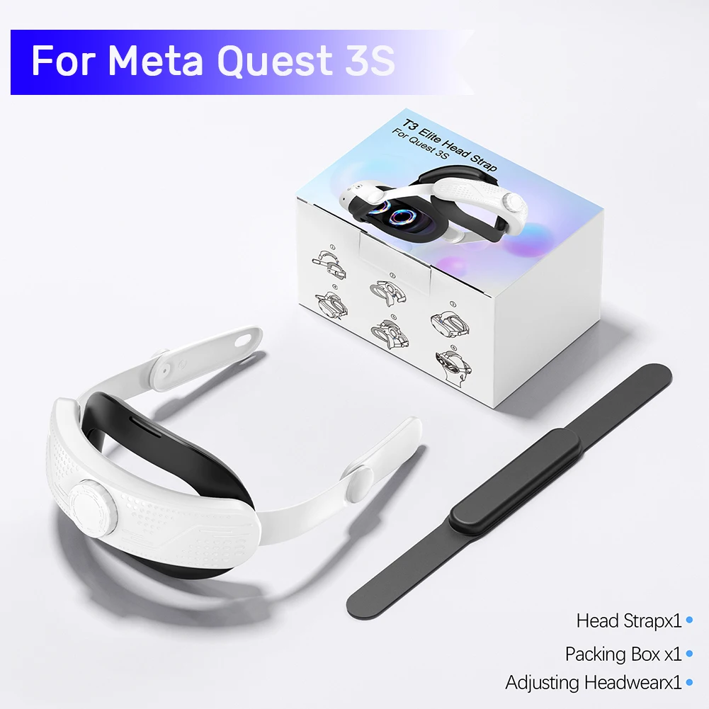 

Регулируемый ремешок для головы для Meta Quest 3S VR Улучшенная поддержка и комфорт ремешок для головы уменьшение давления ремешок для головы для Meta Quest 3S