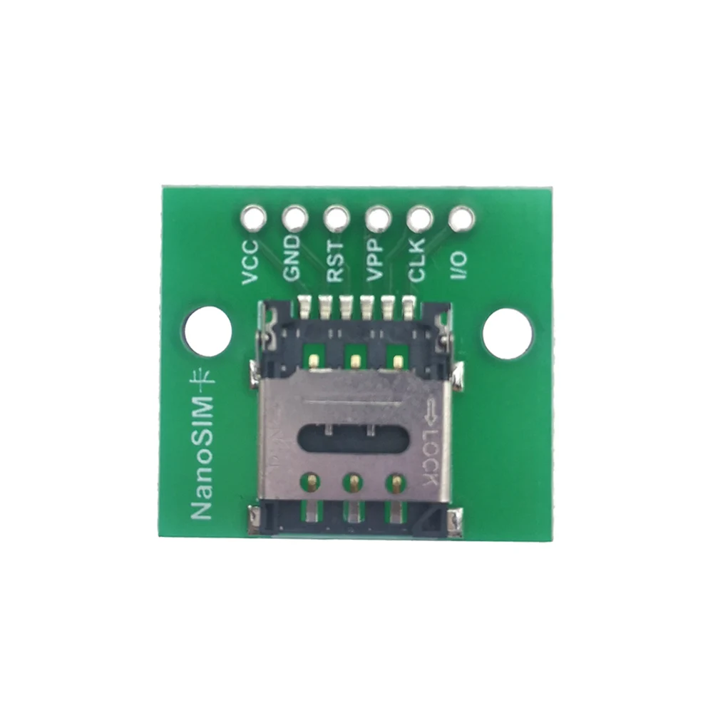 20 Stück 6-Pin Nano MICRO SIM-Kartenadapter-Platine Selbstelastisch 2,54 DIP Test-Schaltkreiskabel-Verbinder PCB Mit Kassetten-Board – Detail 8
