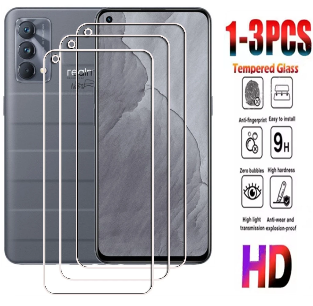 1-3 piezas de vidrio templado HD 9H para Realme GT Master Edition 6,43 "Realme GT Master RMX3363 RMX3360 película protectora de pantalla
