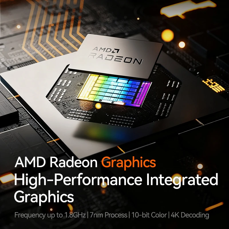 MOREFINE S500+ Ryzen 5 5600H CPU Mini PC Windows 11 pro Dual R45 LAN NVMe SSD Desktop da gioco con HD DP Type-C WiFi