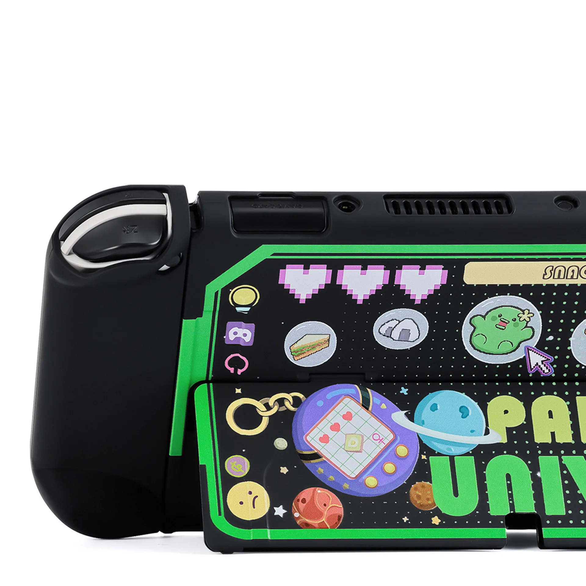 Starry Sky Cat Hard TV Dock Cover Stand Charger Crystal Shell for Nintendo Switch Oled NS Joy-Con Controller Full Protector Case