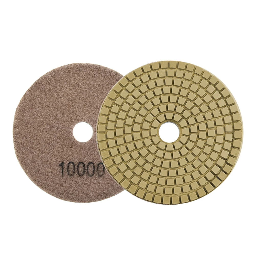 Imagem -05 - Molhado e Seco Diamante Polimento Almofadas Gancho e Loop Apoiado Flexíveis Discos de Moagem Granito Concreto Polimento de Mármore 1pc