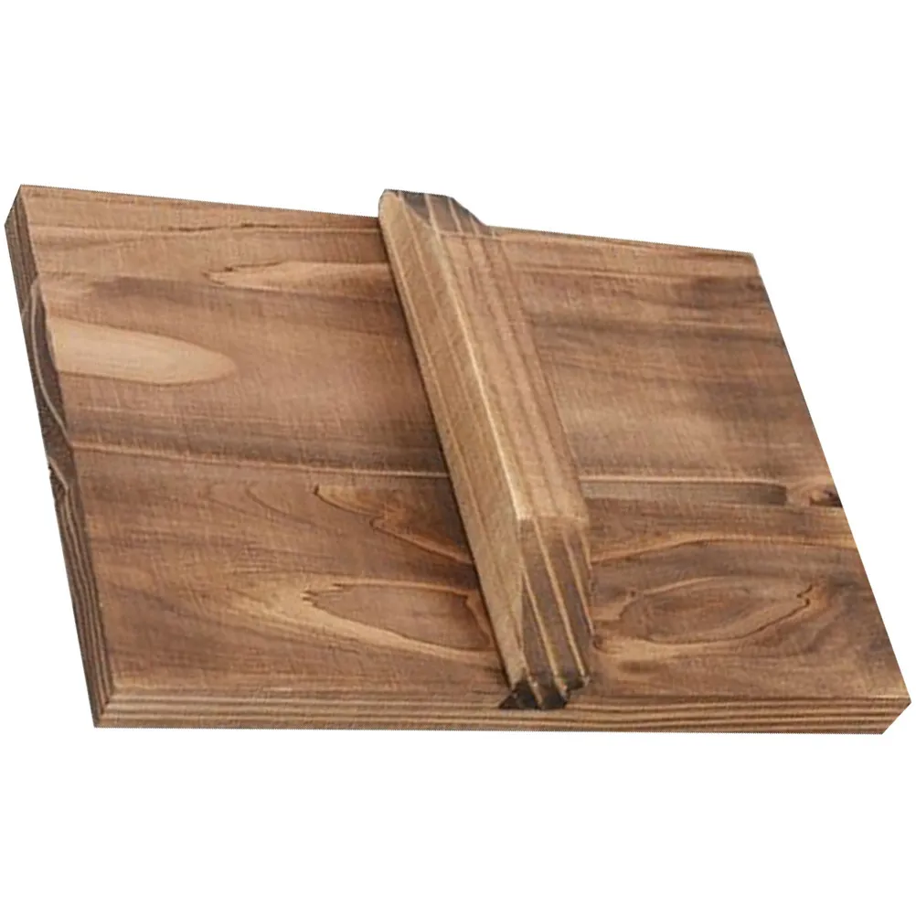 Wooden Pan Lid Kitchen Japanese Wood Rectangular Pot Cover Ergonomic Handle Cooking Tool Household Pot Protector Anti Overflow view 5