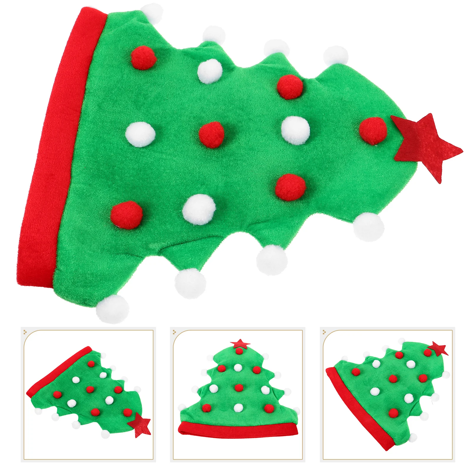 

Santa Christmas Party Adult Costume Xmas Headwear Holiday Decorative Hat Christmas Gift Costume Party Favor Performance Prop