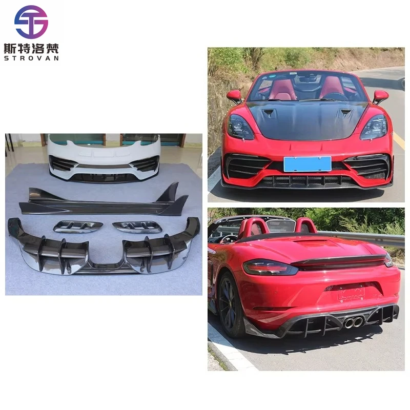 

STLF CLRAK Car Upgrade Front Rear Bumper Side Skirt New Condition Fit Suitable for 2012-2016 718 981 PD Style