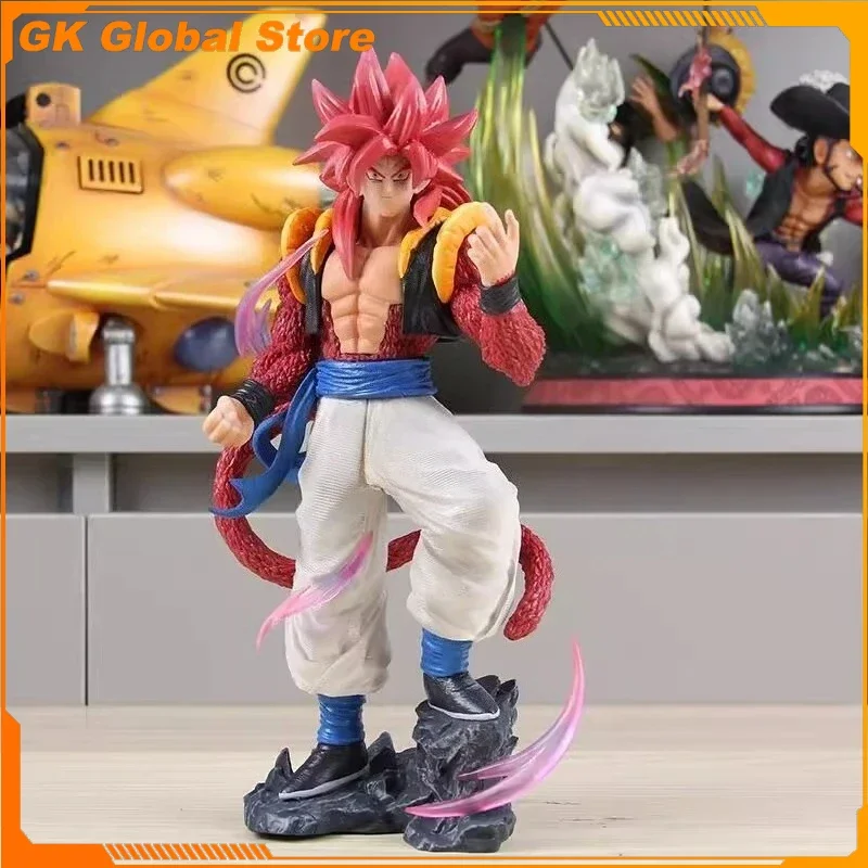 

25cm Dragon Ball Super Saiyan Gogeta Anime Figure Peripheral Model Scene Statue Desktop Decoration Ornaments Birthday Gifts Toys