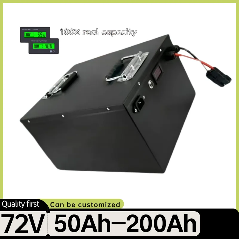 

Lifepo4 72V 50Ah 60Ah 70Ah 80Ah 100Ah 150Ah 180Ah 200Ah Lithium Battery for Scooter Motorcycle Tricycle Electric Four-Wheels Car