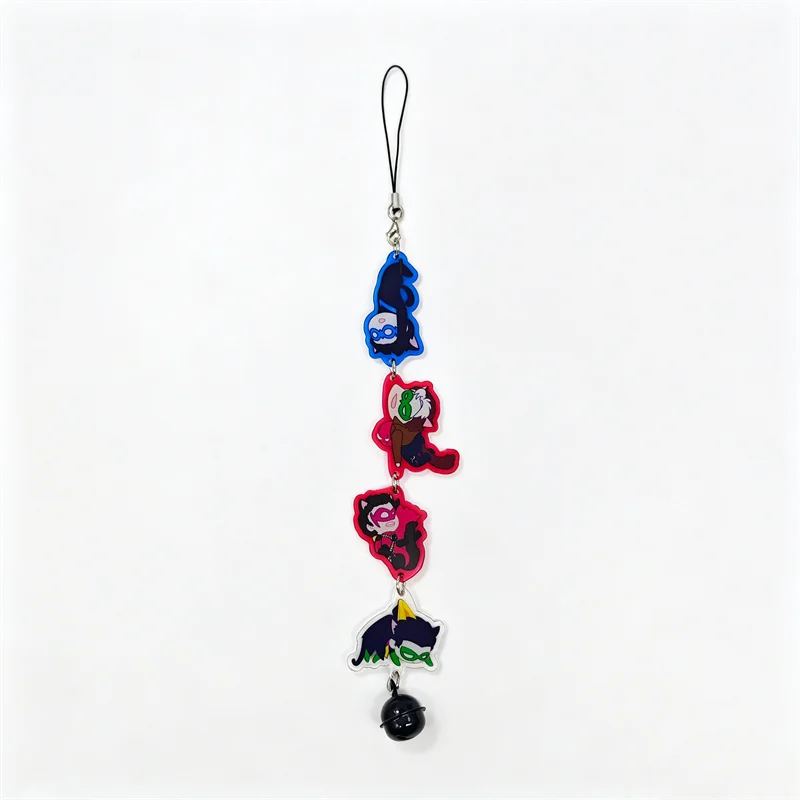 Anime Dick Grayson Jason Todd Tim Drake Damian Wayne Cosplay Keychain Acrylic Pendant Key Chain Accessories Keyring Jewelry Prop