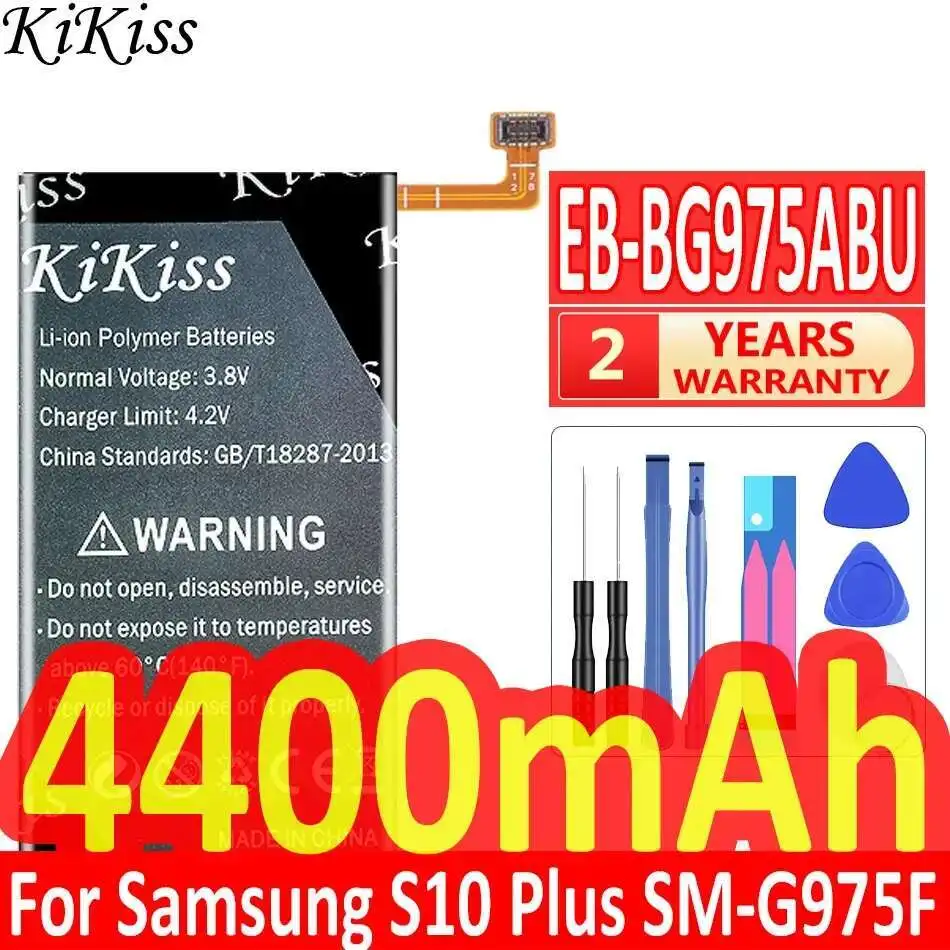 

For Samsung Galaxy S10 Plus S10+ SM-G975F DS SM-G975U W G9750 Mobile Phone Battery EB-BG975ABU 4400Mah High Performance Stable