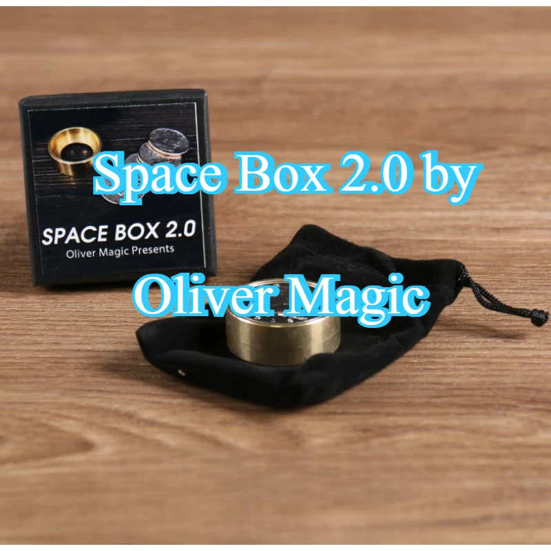 Space Box 2.0 by Oliver Magic Coin Appear Vanish Magia Magician Close Up Illusion Gimmick Tricks Mentalism Funny Magica Cylinder