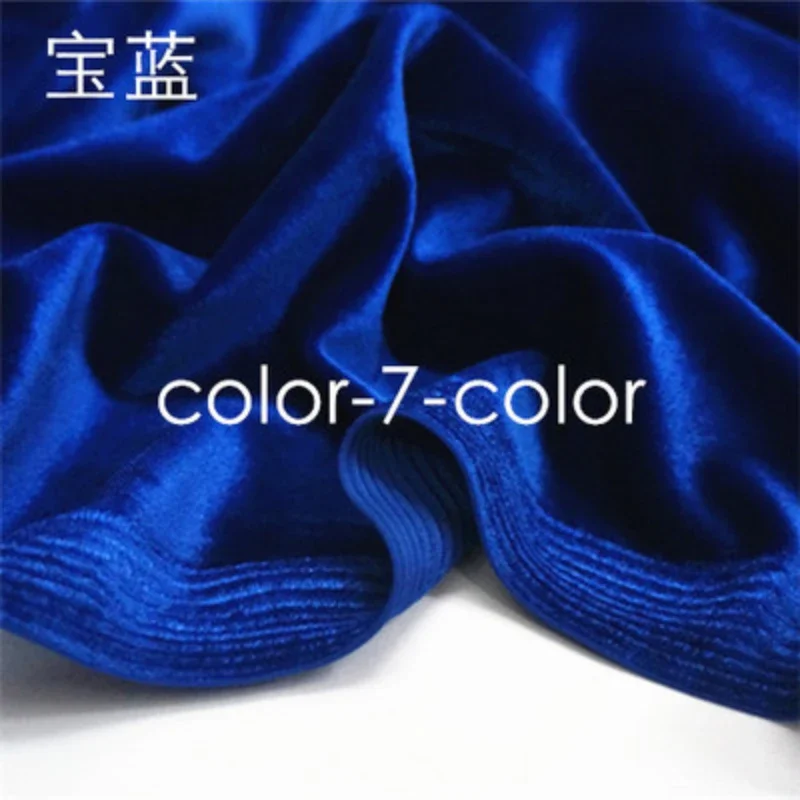 Korean Velvet Pure Color Four-side Elastic Cheongsam Training Suit Clothing Fabric Wholesale Cloth for Sewing Meters Diy Materi