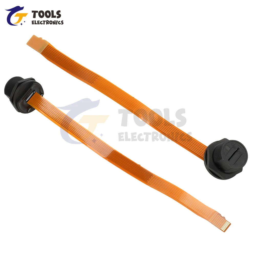 Waterproof Connector TF SIM Card Threaded Back Mount Female Solder Socket FPC Connector Waterproof IP67