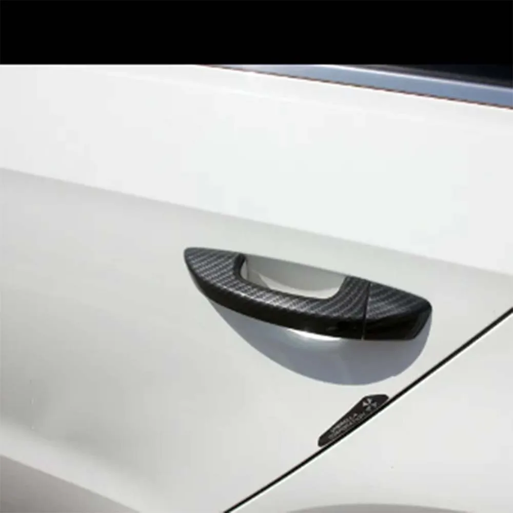 Car Upgrade Carbon Fiber Door Handle Cover For Volkswagen Scirocco 3 Mk3 2008 2009 2010 2011 2012 2013 2014 2015 Decoration