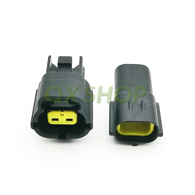 1 Set 2-Pin Excavator plug ,For Sany、Hyundai、KOBELCO SK75 200 250 300 350 solenoid valve plug connector 174354-2 174352-2