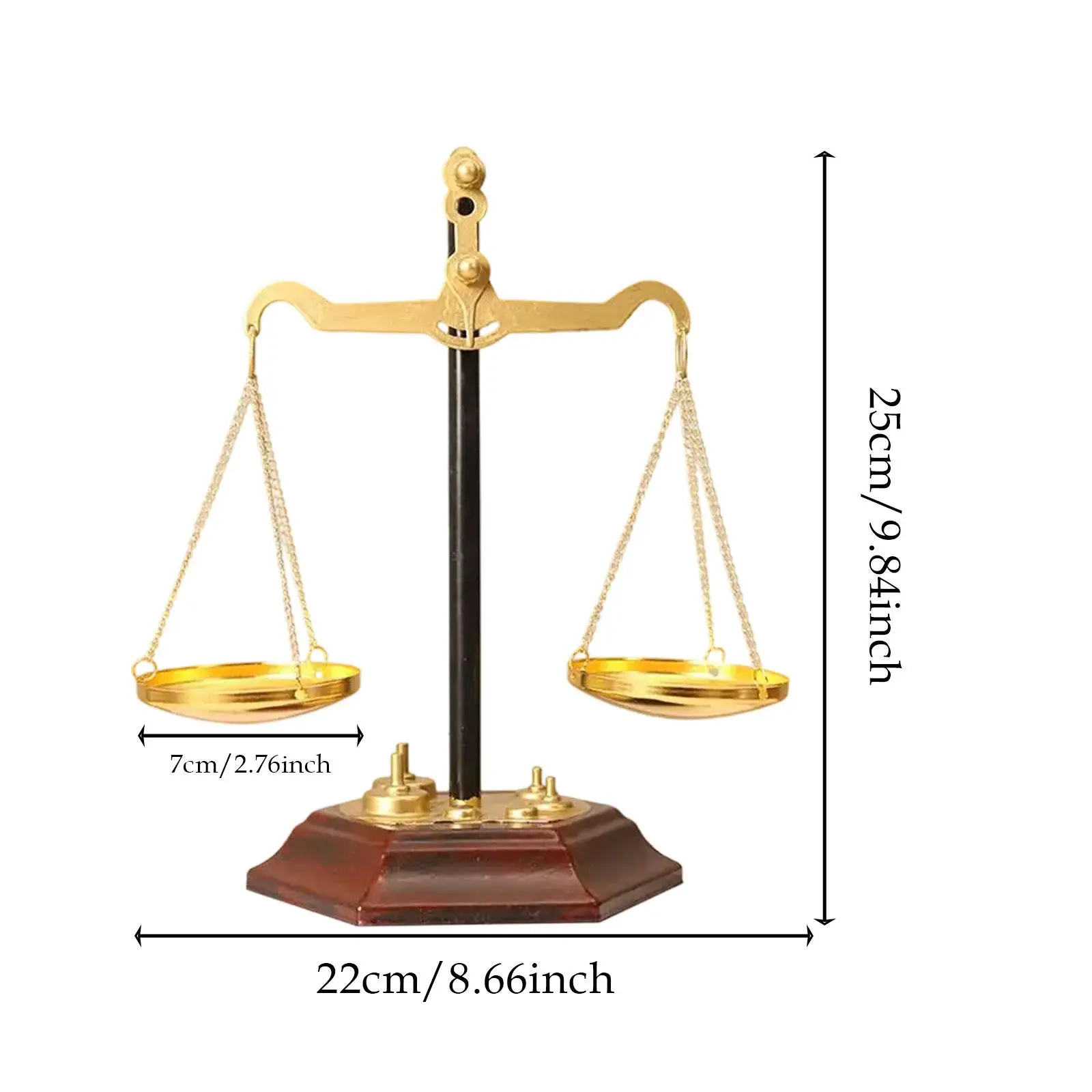 عرض المجوهرات تخزين المجوهرات منظم مستحضرات التجميل ديكور معدني سطح المكتب ميزان مقياس الفن أثاث المنزل للأساور #6
