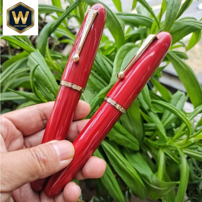 JINHAO Handmade Lacquer Pen NO.8 - 0.5F/0.7M Nib, 40mm Large Nib Ink Dispenser, Limited Collection Calligraphy Pen Stationery
