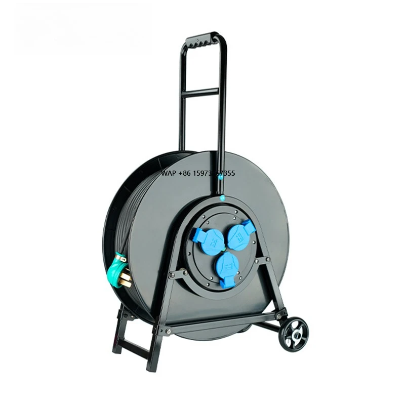 

Customized Heavy-Duty 32A 3 Core Industrial Mobile Power Reel CEE Plug for Workshop Garage Use 100m 50m 40m Extension Cord Reel